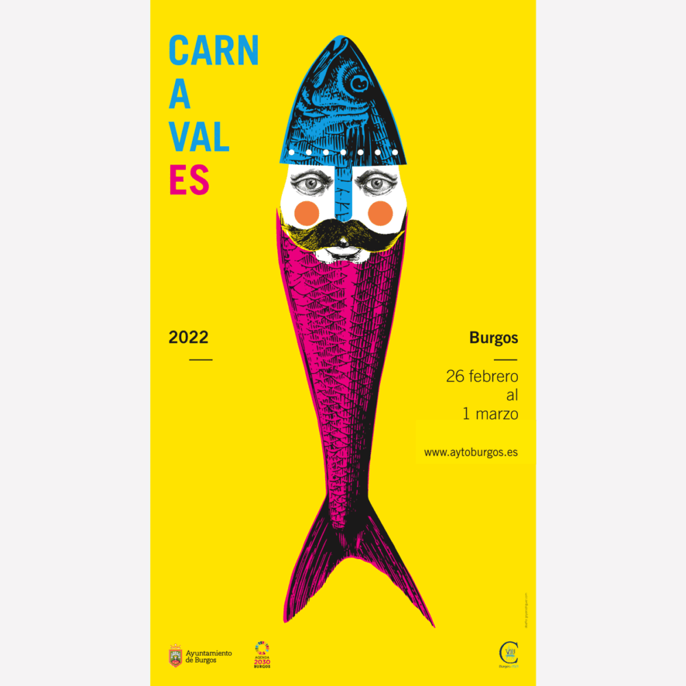 Carnavales Burgos 2022. Cartel