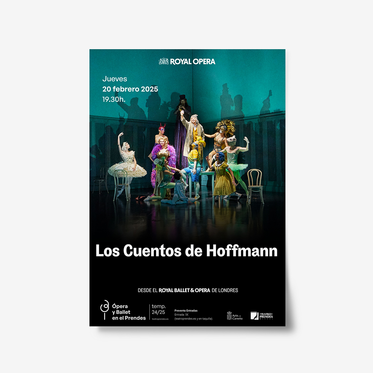 Cartelería Ópera y Ballet en el Prendes