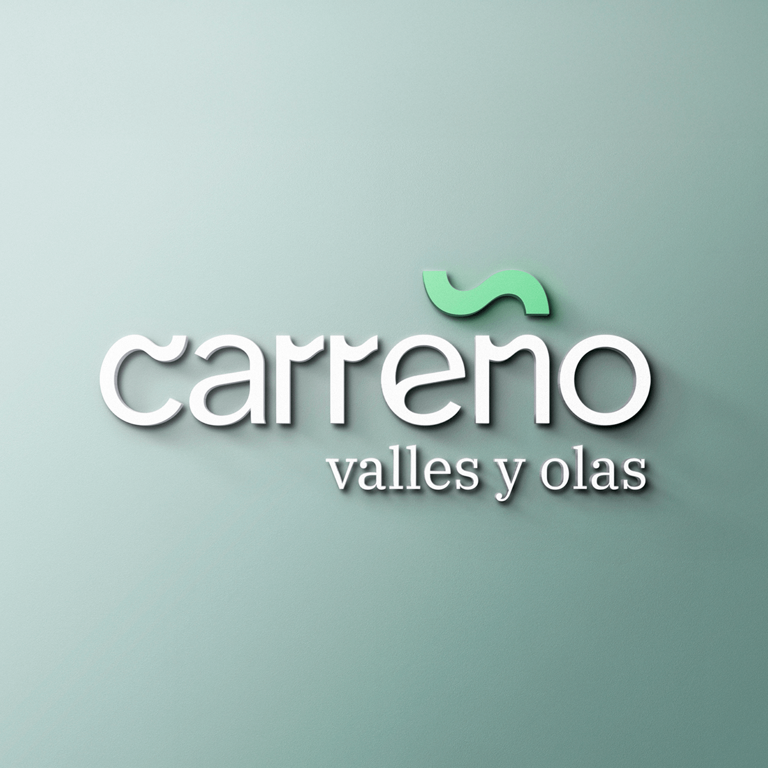 Logotipo Ayuntamiento de Carreño . Valles y olas