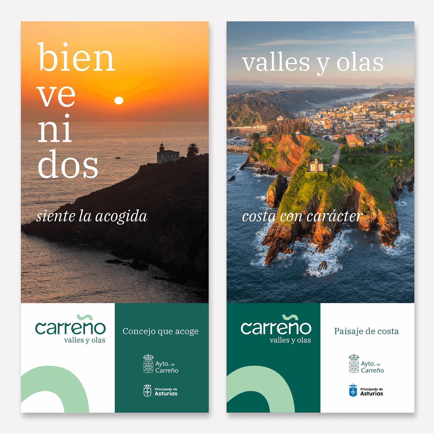 Imagen cartelería Ayuntamiento de Carreño . Valles y olas